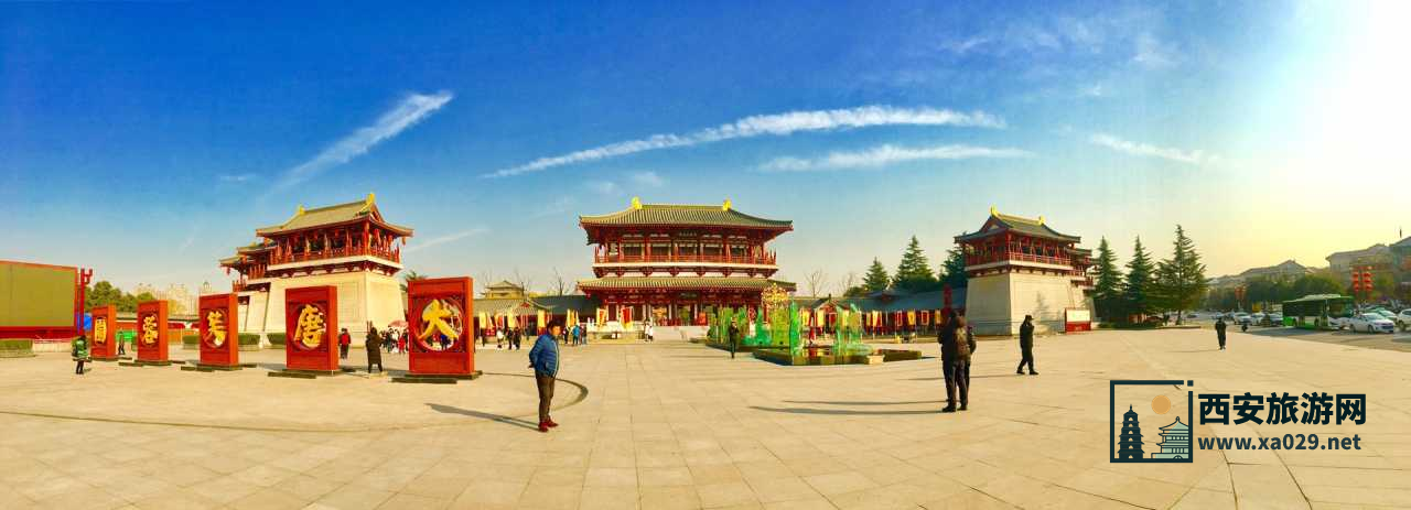 西安热门景点实拍打卡 大唐芙蓉园