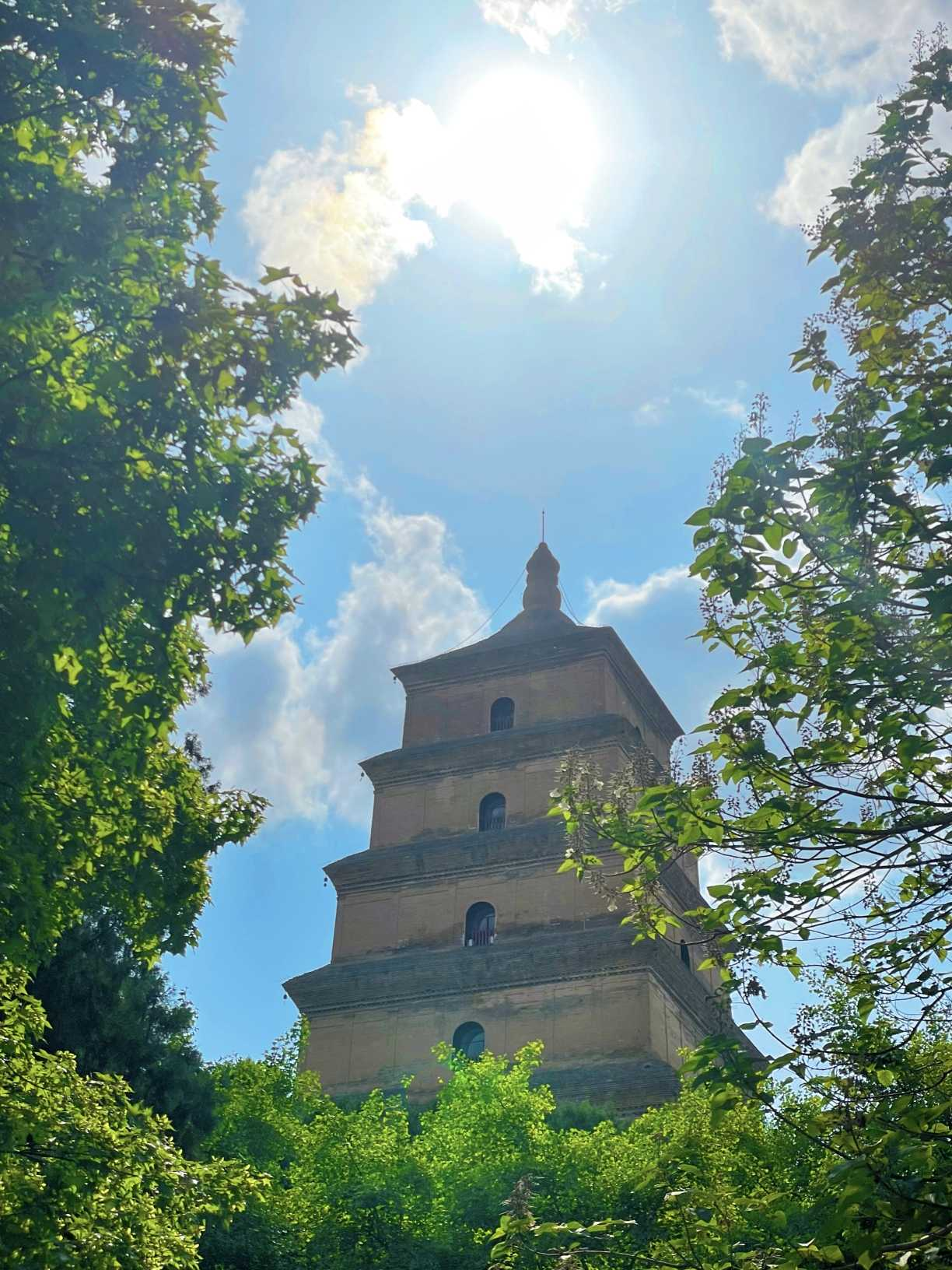 网友实拍打卡：大雁塔南广场
