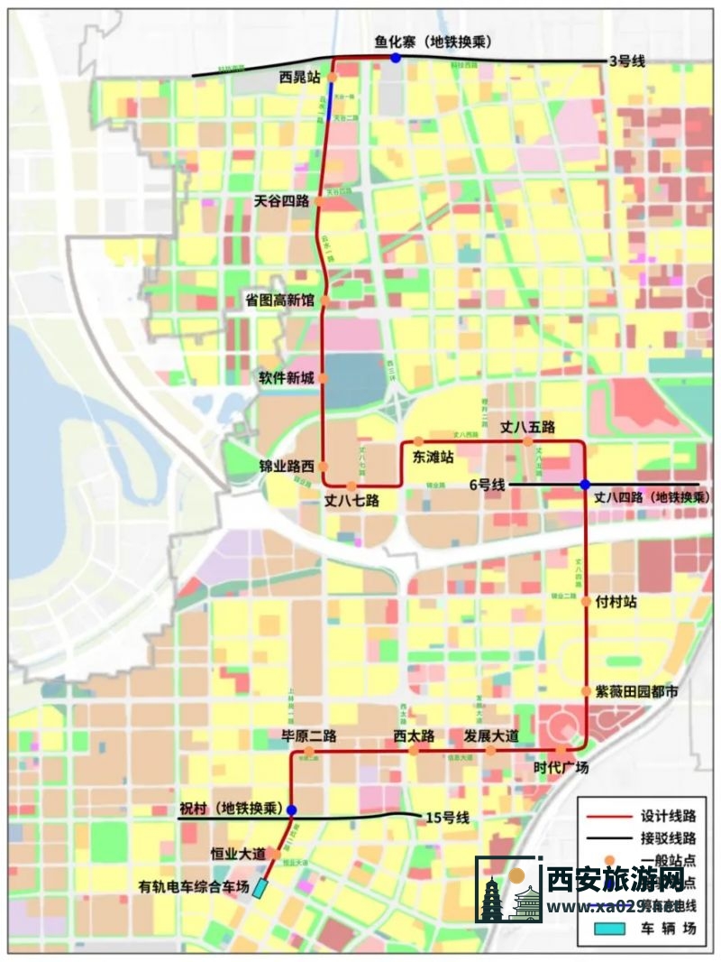 西安高新云巴站点地图 看看是否路过你家