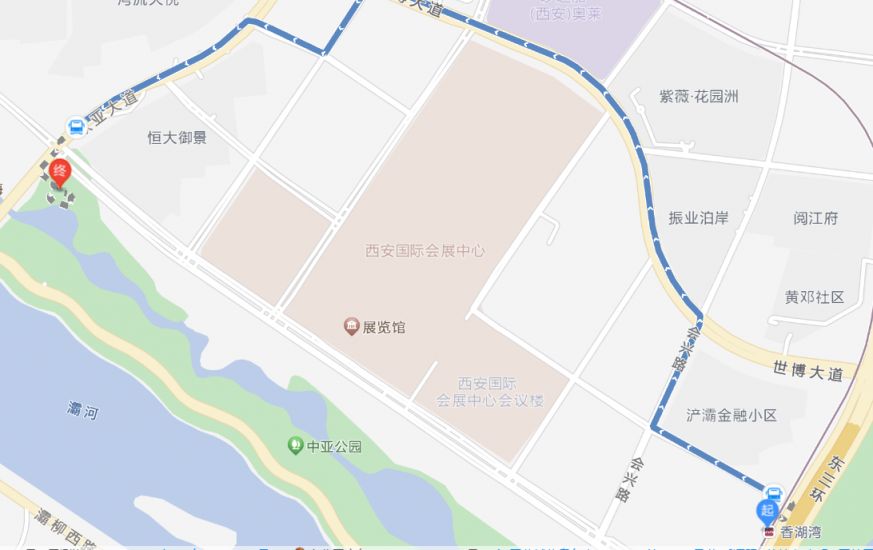 西安中亚公园坐地铁几号线能到