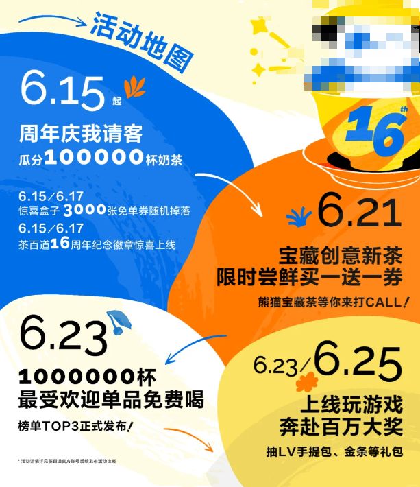 2024年茶百道16周年庆活动（活动时间+活动内容）