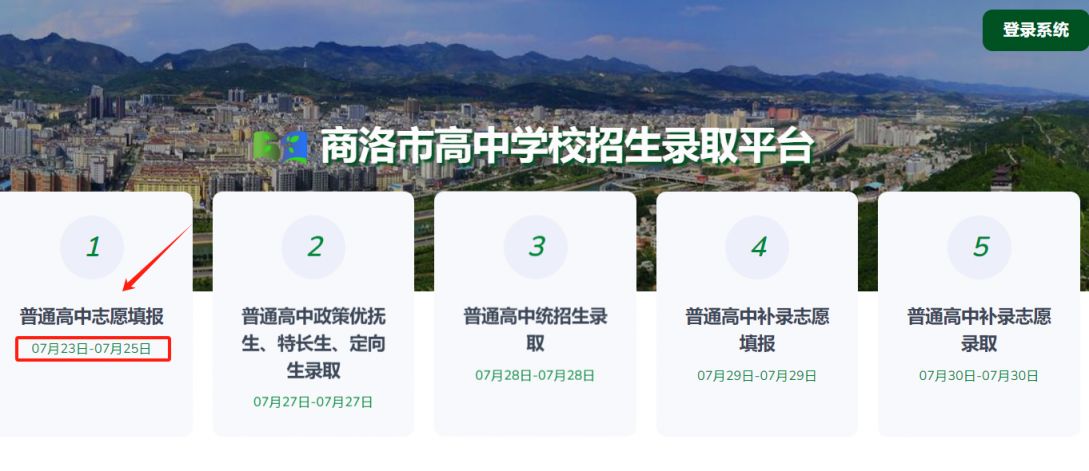 2024商洛市中考志愿填报时间及流程