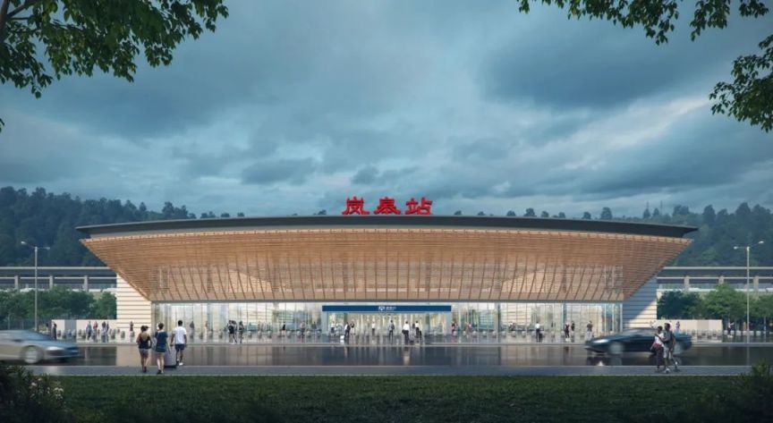 西渝高铁康渝段新建高铁站岚皋站最新进展