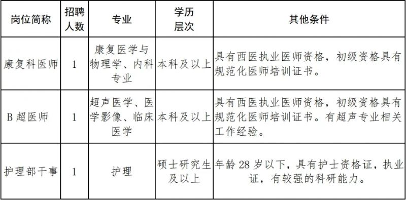 陕西省第二人民医院2024年11月招聘公告