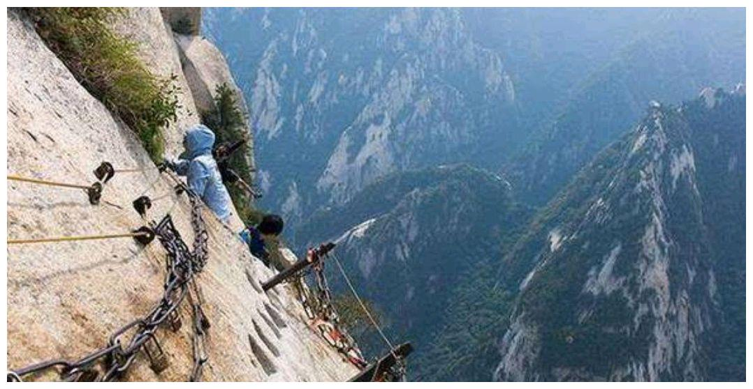华山最险风景：挑战极限的视觉盛宴