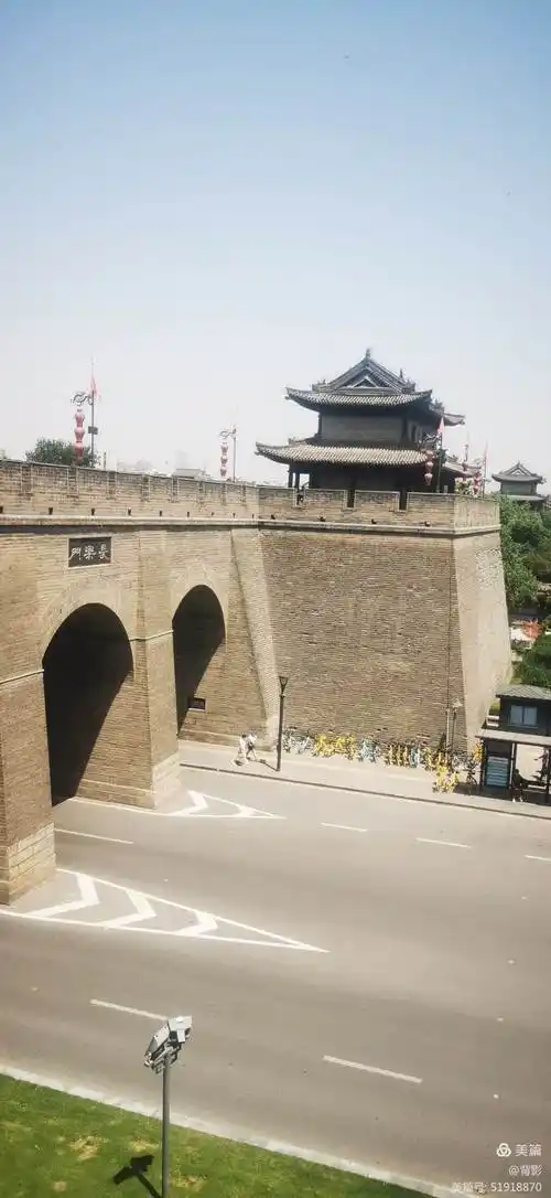 西安城墙长乐门图片