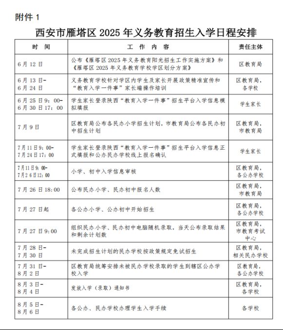 西安市第九十八中学2025年义务教育阳光招生公告（时间 学区范围）