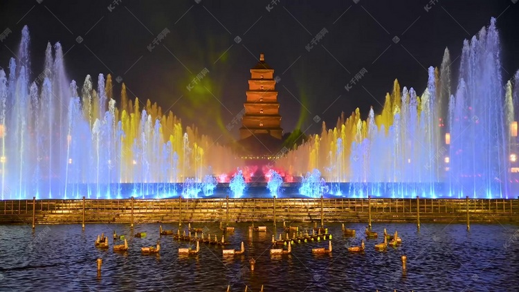 西安大雁塔音乐喷泉终极观赏指南（时间+站位+隐藏玩法）