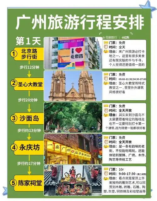 广州三日旅游攻略