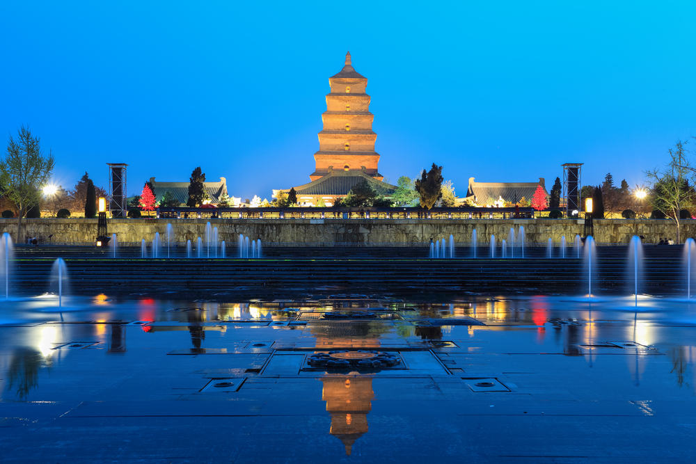 大雁塔北广场音乐喷泉开放时间