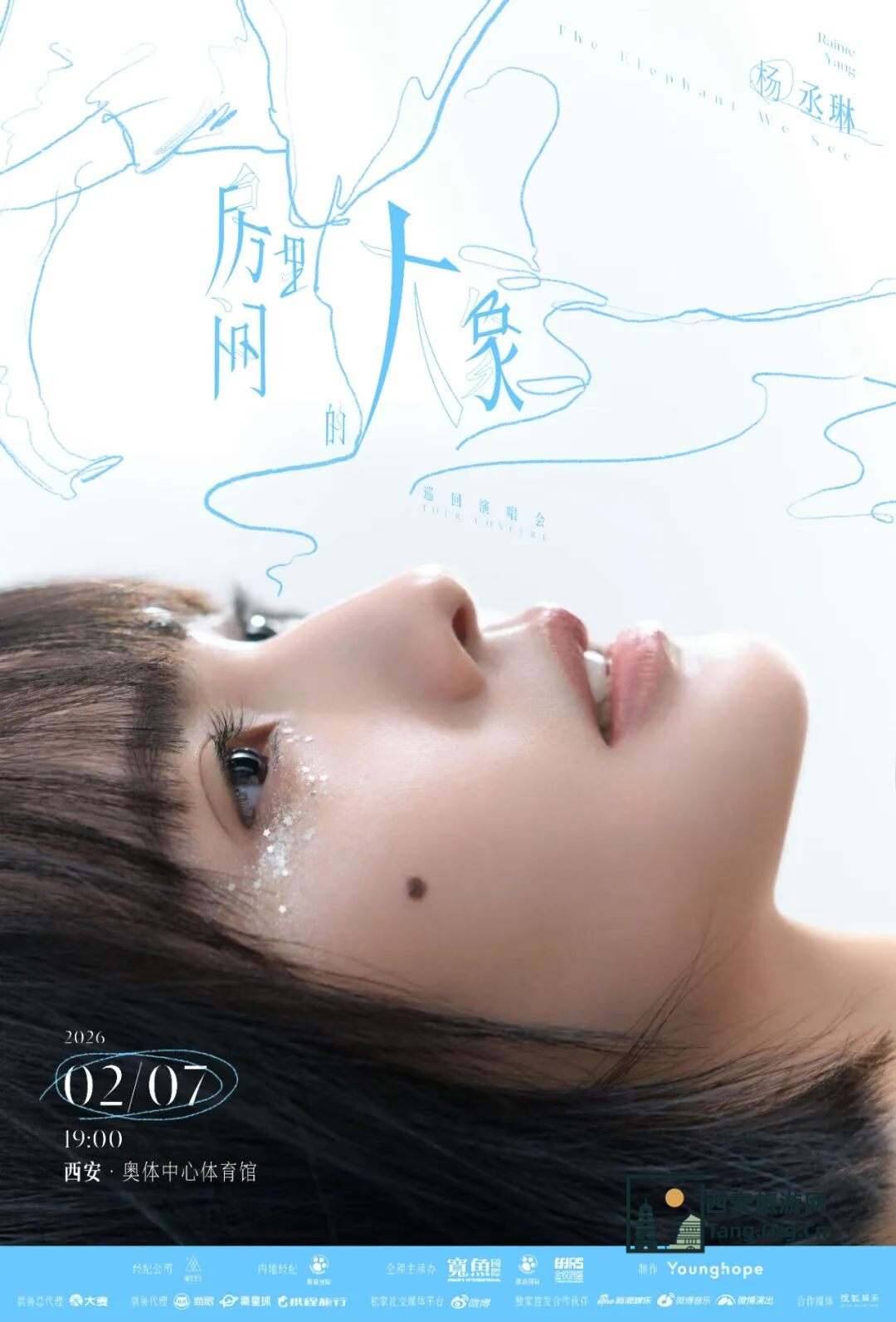 杨丞琳《房间里的大象》巡回演唱会西安站演出时间2026年2月7日