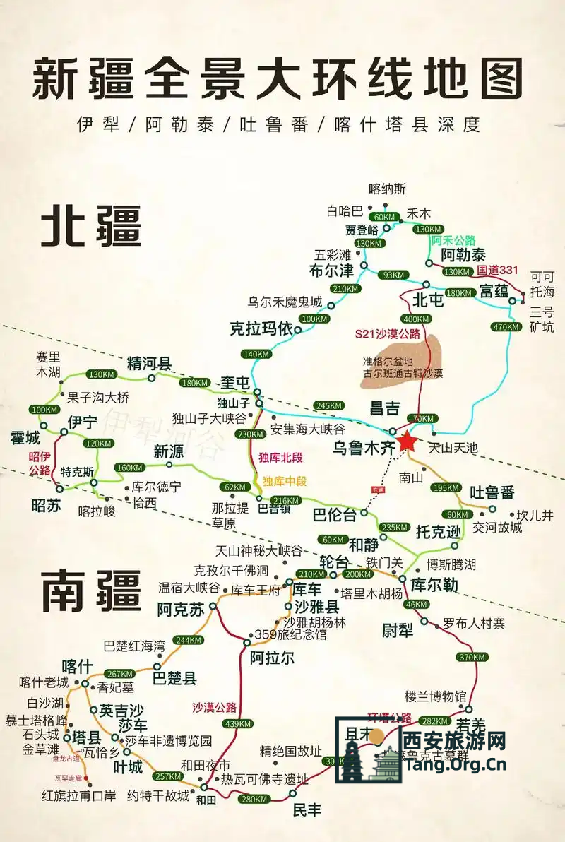 新疆旅游最新攻略路线