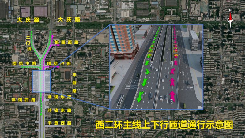 2025年12月29日6时西南二环立交主线桥梁及附属匝道通车放行