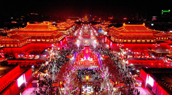 西安大唐不夜城夜景