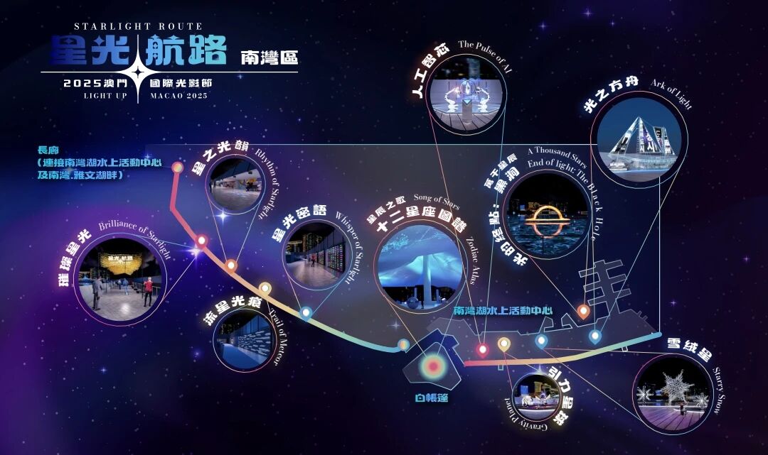 2025澳门国际光影节打卡攻略 | 带你玩转三大光影展区！