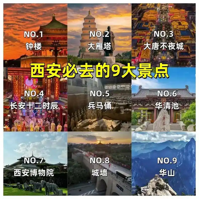 西安旅游必去景点大全介绍